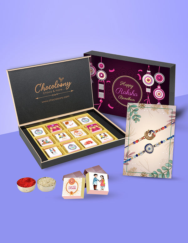 Chocolate with Rakhi Set for Brother