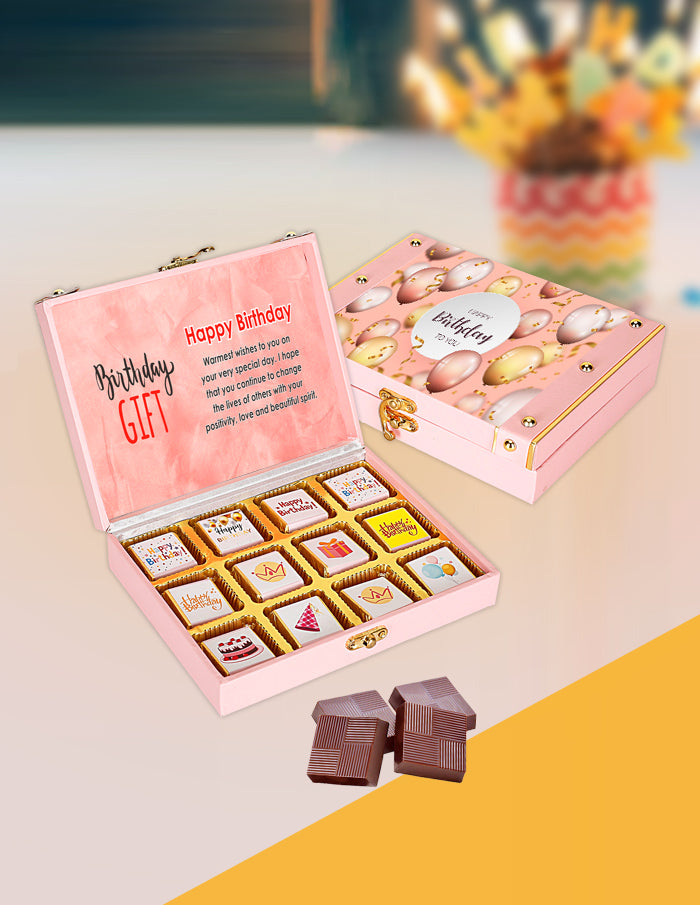 milk chocolate birthday gift box