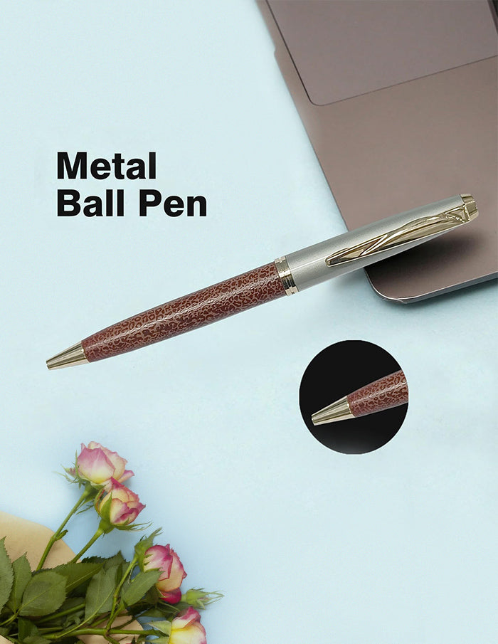 metal brown pen